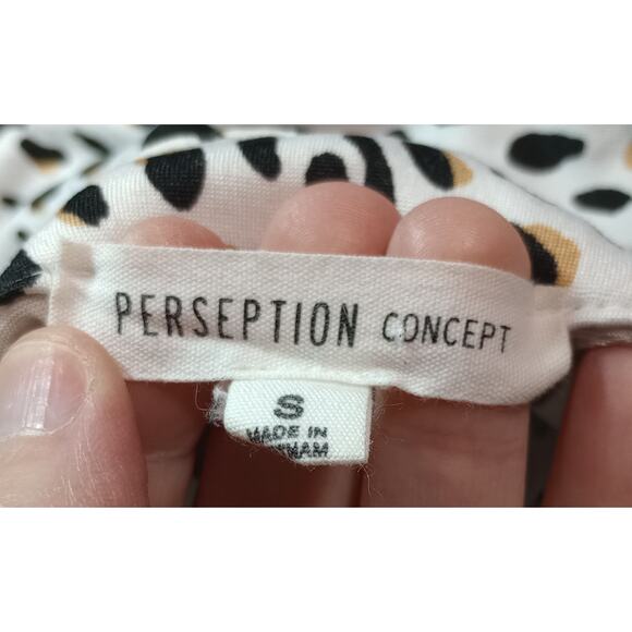 Perceptions Concept Shirt Ladies Small Ruffle Long Sleeve‎ - Picture 5 of 7